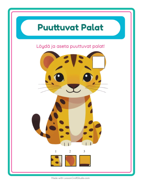 Puuttuvat palat – Eläintarhan eläimet