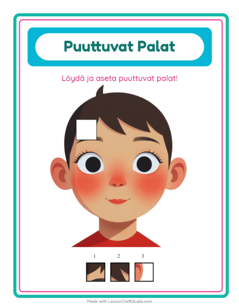 Puuttuvat palat – Ruumiinosat