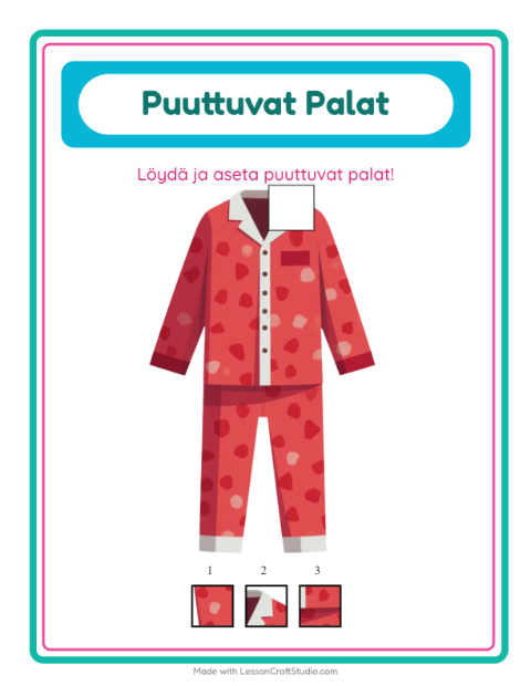 Puuttuvat palat – Vaatteet