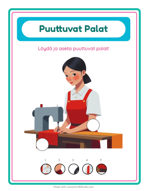 Kaksi puuttuvaa palaa – Ammatit