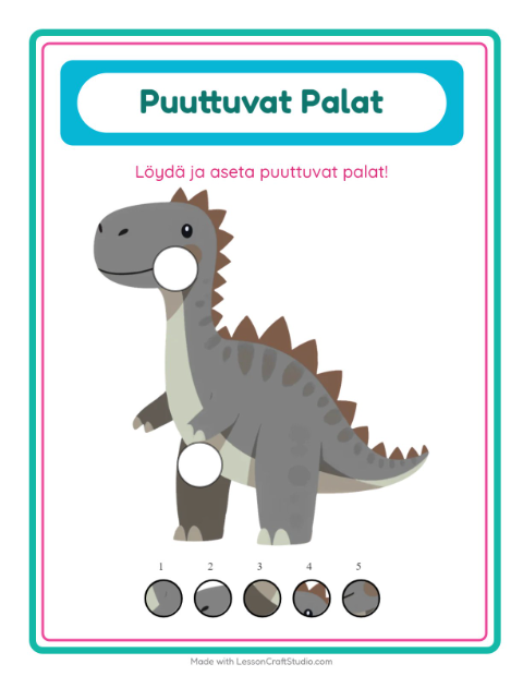 Kaksi puuttuvaa palaa – Dinosaurukset