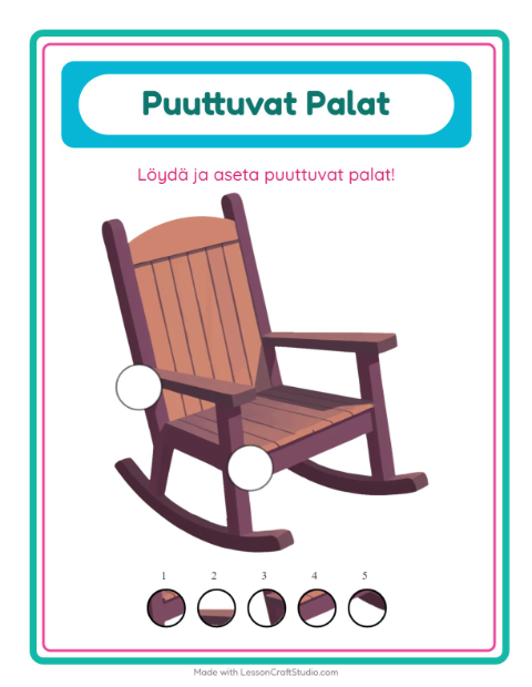 Kaksi puuttuvaa palaa – Huonekalut