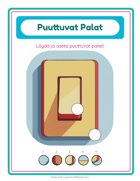 Kaksi puuttuvaa palaa – Kodin ympärillä