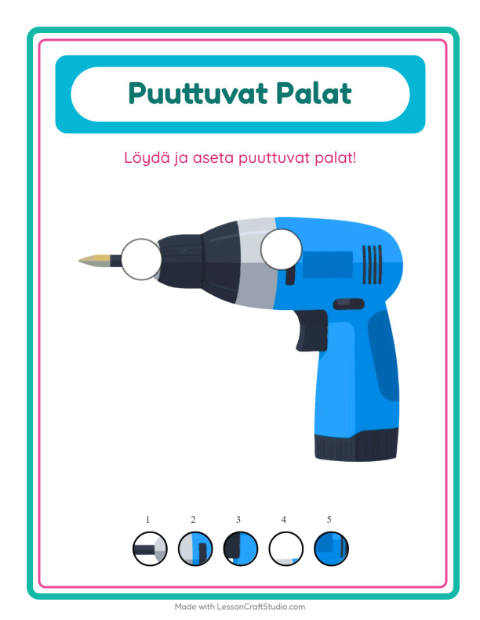 Kaksi puuttuvaa palaa – Työkalut