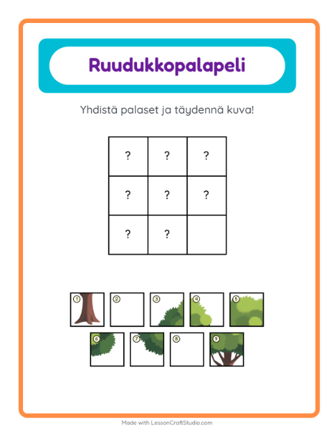 Ruudukkoyhdistys – Puut
