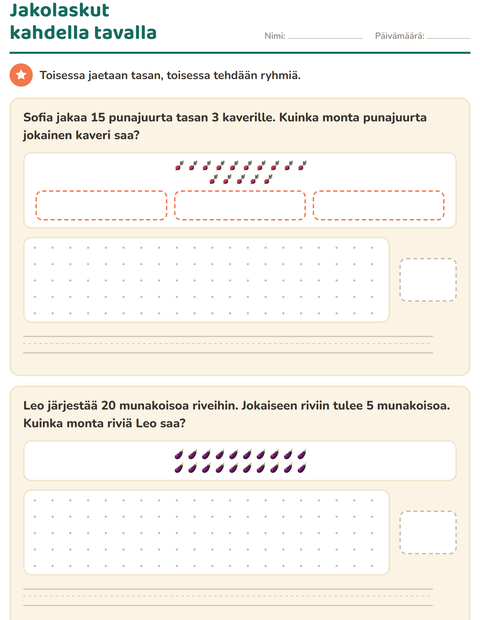 Esikatselu: Sanalliset tehtävät-tehtäväarkki, aiheena Vihannekset, 3. luokka