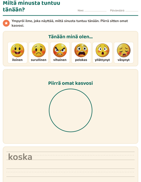Esikatselu: Miltä minusta tuntuu tänään?