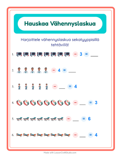 Vähennyslaskua sekaisin – Sairaala