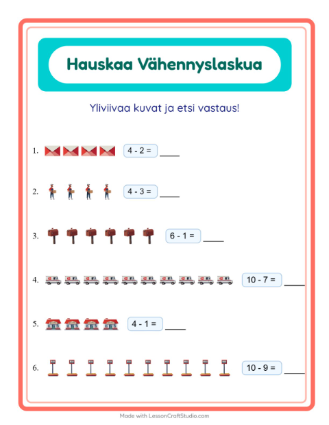 Yliviivaa ja laske – Postitoimisto