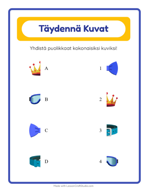 Yhdistä varjot – Asusteet