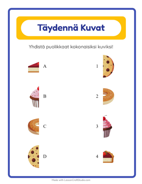 Yhdistä varjot – Leipomo