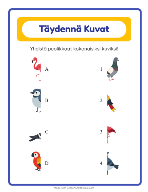 Yhdistä varjot – Lentävät asiat