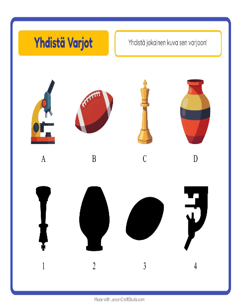 Etsi varjo – Aktiviteetit