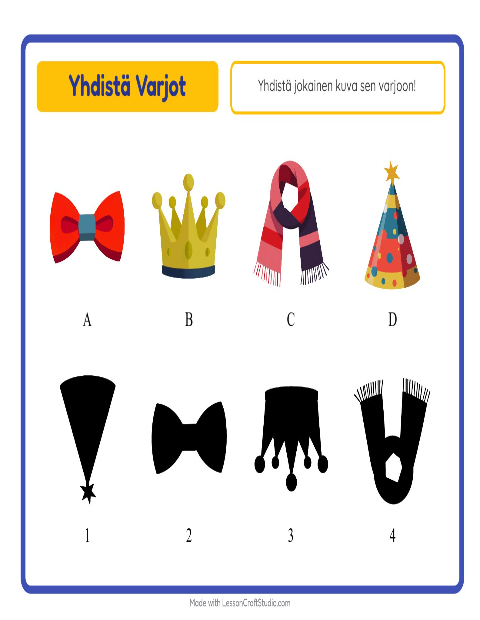 Etsi varjo – Asusteet