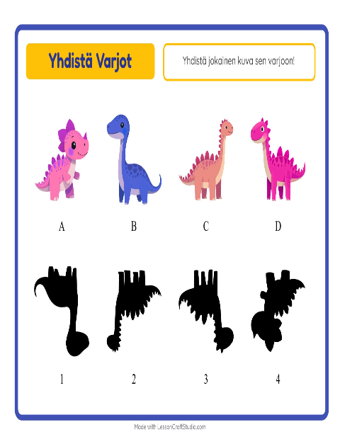 Etsi varjo – Dinosaurukset