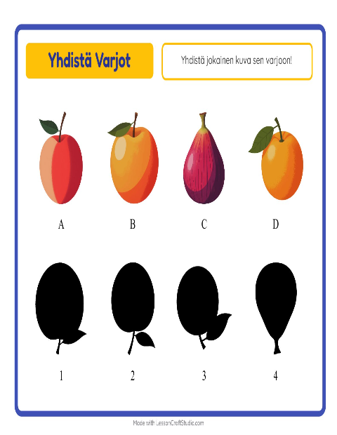 Etsi varjo – Hedelmät