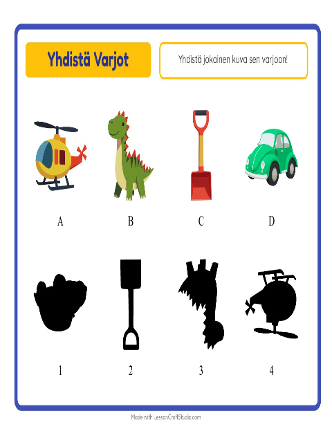 Etsi varjo – Lelut