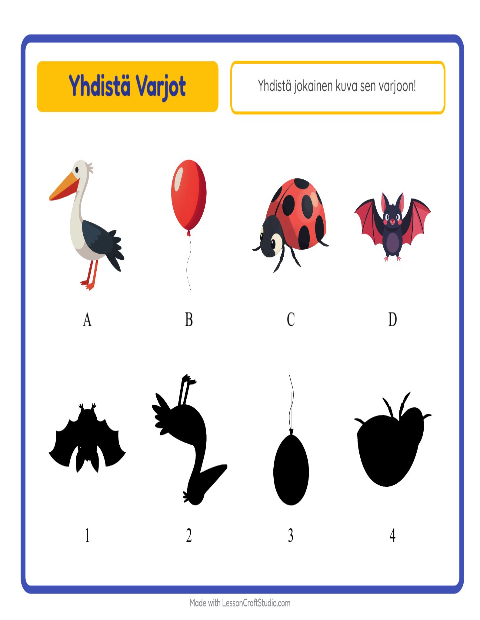 Etsi varjo – Lentävät asiat