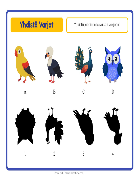 Etsi varjo – Linnut