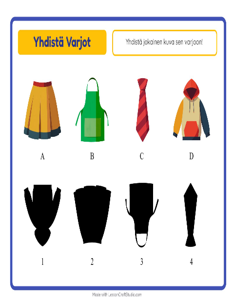 Etsi varjo – Vaatteet