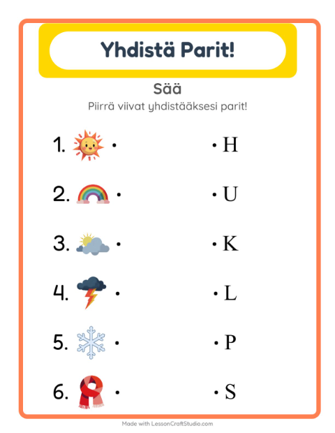 Alkuäänne ja kirjain – Sää