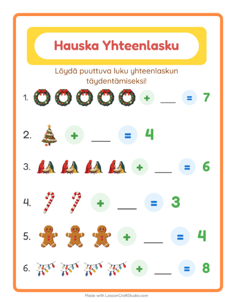 Puuttuva luku – Joulu