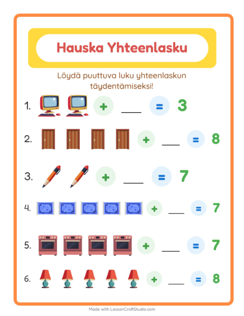Puuttuva luku – Kodin ympärillä