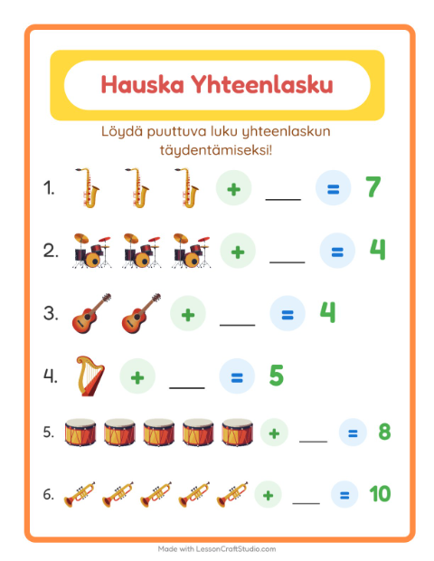 Puuttuva luku – Musiikki