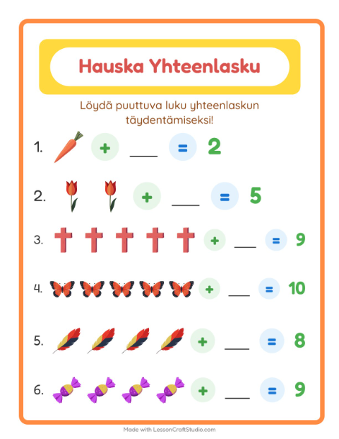 Puuttuva luku – Pääsiäinen