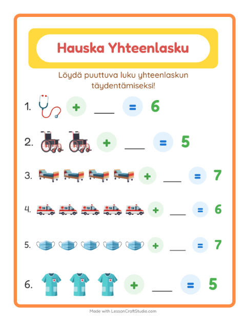 Puuttuva luku – Sairaala
