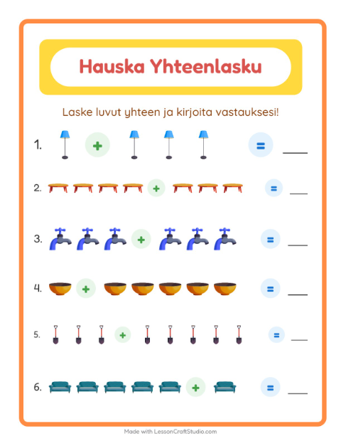 Yhteenlasku – Kodin ympärillä