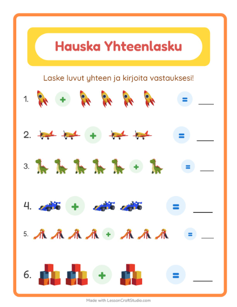 Yhteenlasku – Lelut