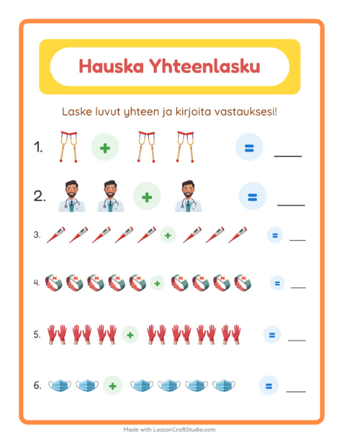 Yhteenlasku – Sairaala