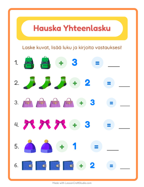 Kuvat ja luku yhteen – Asusteet