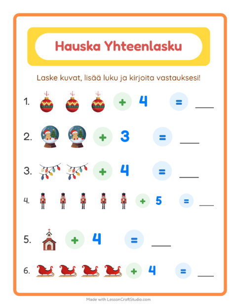 Kuvat ja luku yhteen – Joulu