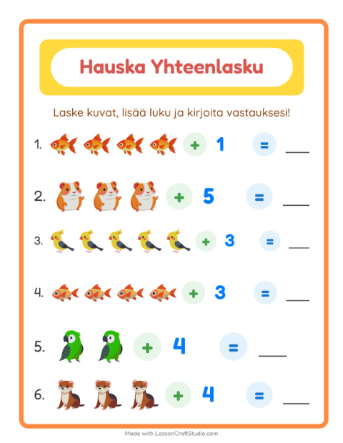 Kuvat ja luku yhteen – Lemmikit