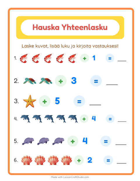 Kuvat ja luku yhteen – Merielämä
