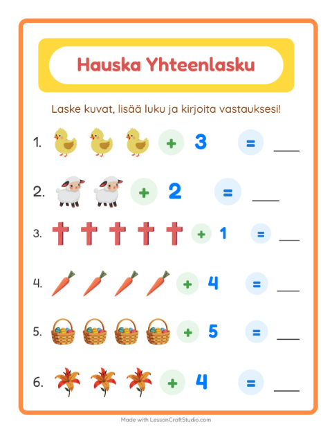 Kuvat ja luku yhteen – Pääsiäinen