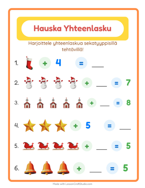 Yhteenlaskua sekaisin – Joulu