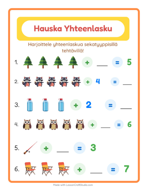 Yhteenlaskua sekaisin – Leirielämä
