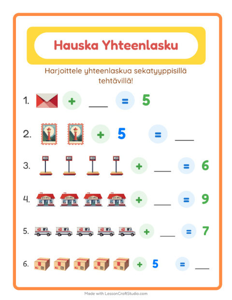 Yhteenlaskua sekaisin – Postitoimisto