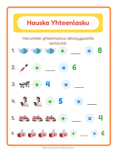 Yhteenlaskua sekaisin – Sairaala