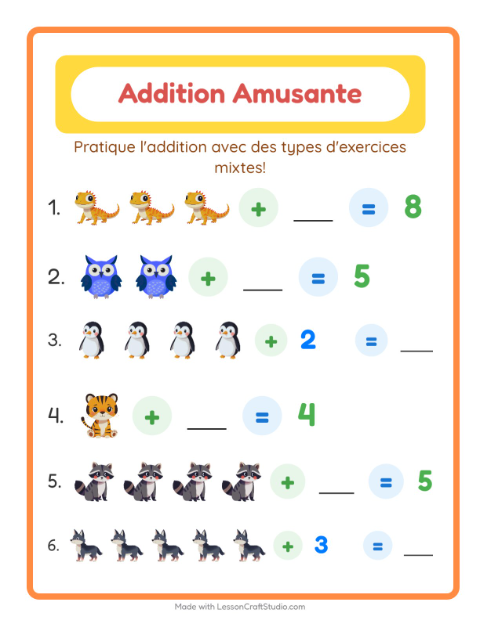 Additions – Animaux