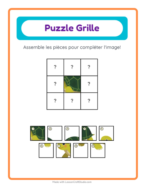 Aperçu de la fiche Appariement En Grille avec Animaux de compagnie pour École maternelle (grande section, 5-7 ans)