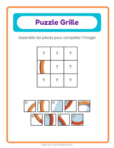 Aperçu de la fiche Appariement En Grille avec Meubles pour École maternelle (grande section, 5-7 ans)