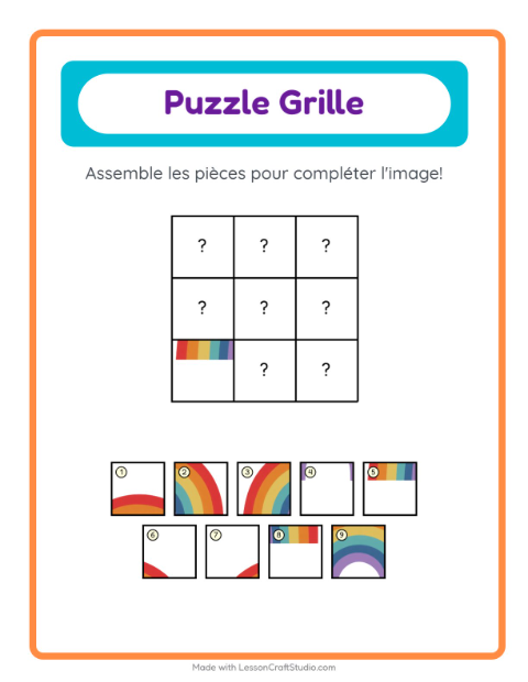 Aperçu de la fiche Appariement En Grille avec Printemps pour École maternelle (grande section, 5-7 ans)