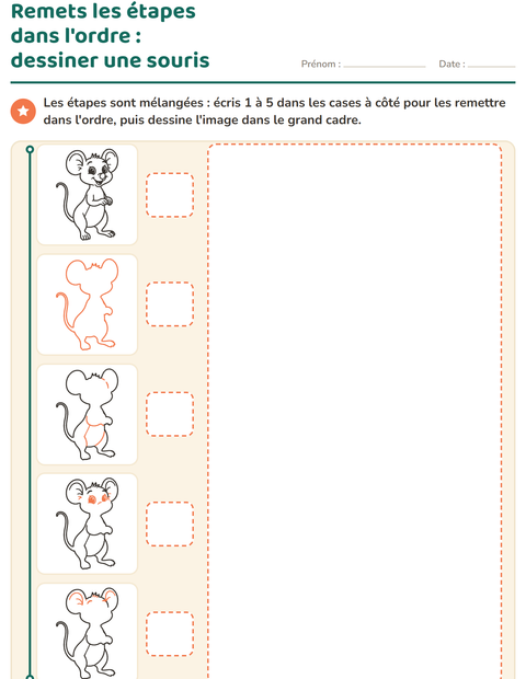 Aperçu de la fiche Apprendre à dessiner pour CP (cours préparatoire)
