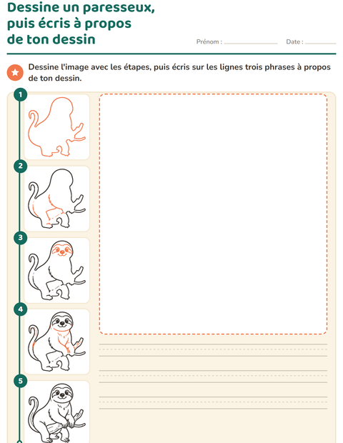 Aperçu de la fiche Apprendre à dessiner pour CE1 (cours élémentaire 1)
