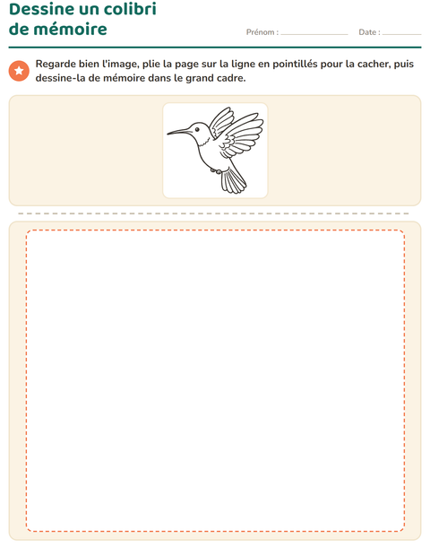 Aperçu de la fiche Apprendre à dessiner pour CE1 (cours élémentaire 1)