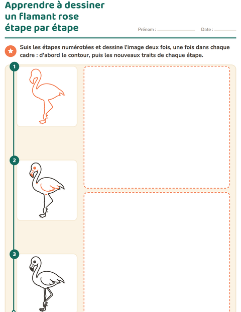 Aperçu de la fiche Apprendre à dessiner pour École maternelle (grande section, 5-7 ans)